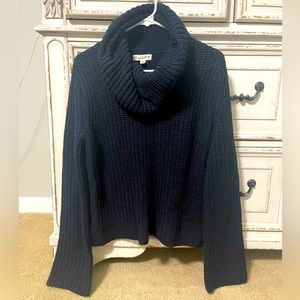 Navy Cowl neck Sweater